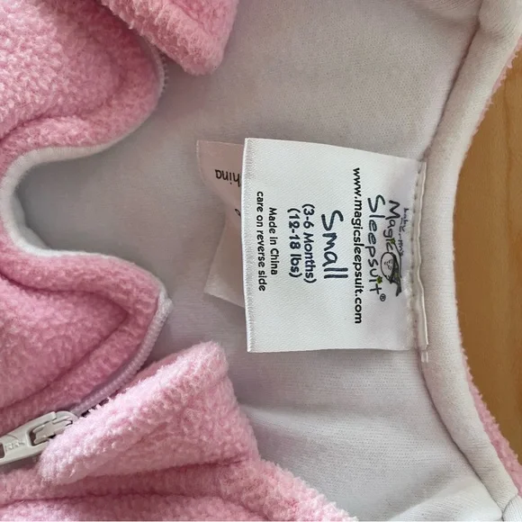 Baby Merlin’s Magic Sleep-suit pink size large (3-6 months 12-18 lbs) - Picture 7 of 7